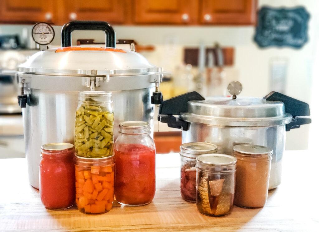 Pressure canners and home canned food