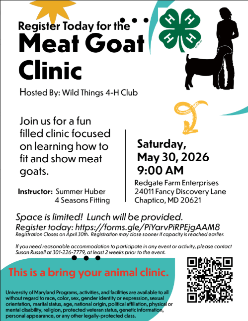 St. Mary's County Meat Goat Clinic