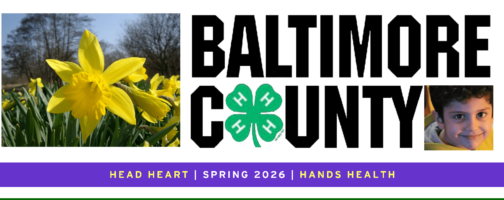 Baltimore County 4-H Spring Newsletter Masthead