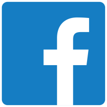 white lower case f on Blue, Facebook Logo