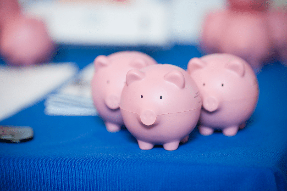 3 piggy banks