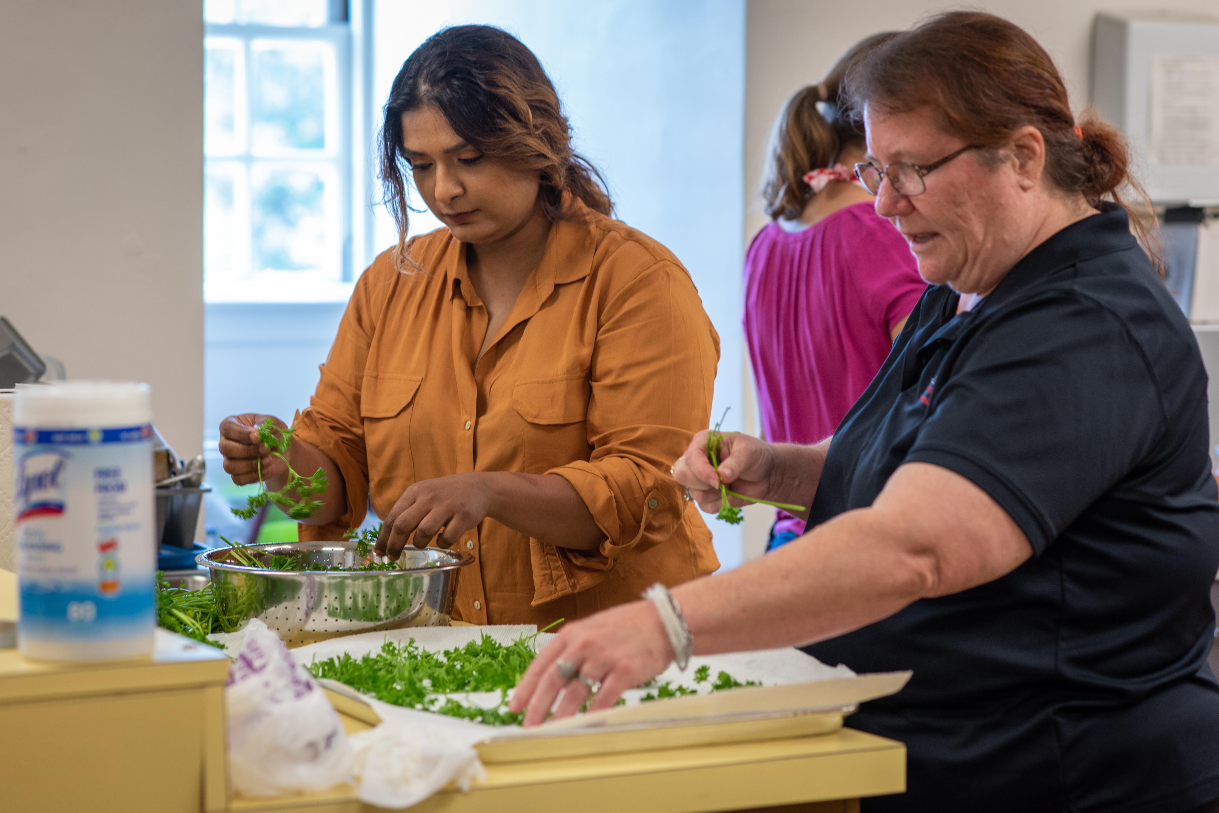 Instructors in a nutrition class