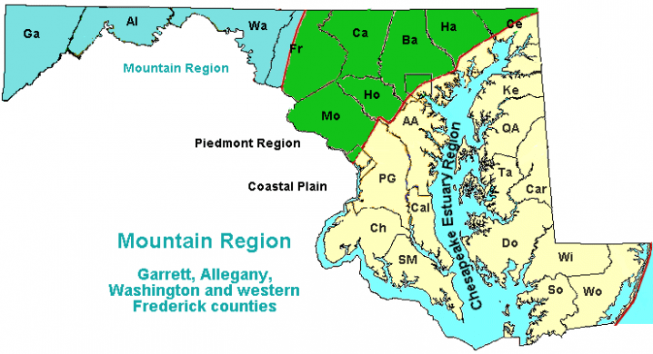 Region Map Mountain