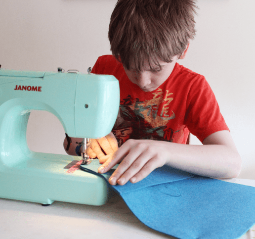 picture of you boy sewing