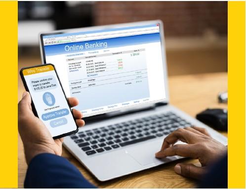 Visual guide on using a credit card for online shopping, featuring essential steps and precautions for safe transactions.