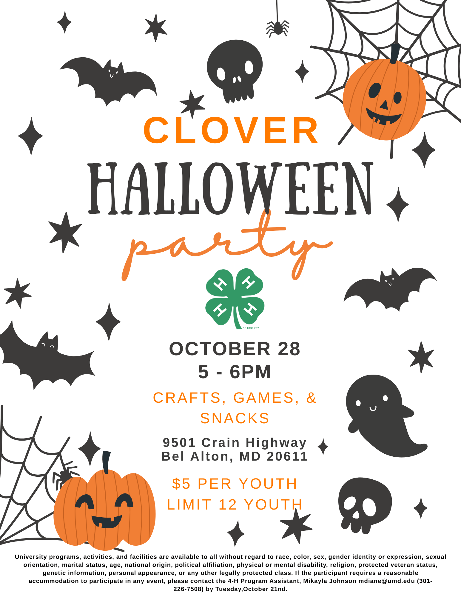 information on the Halloween Party on 10.28.2025