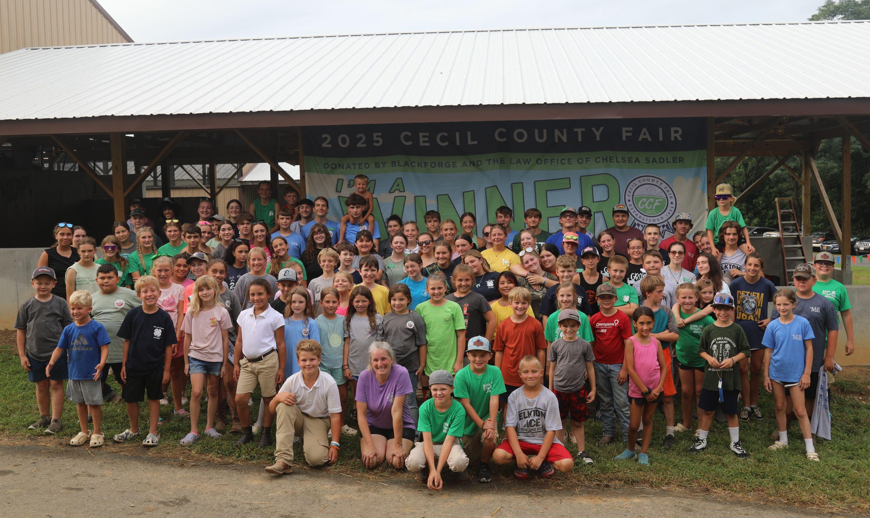 Cecil 4-H CCF 2025 Group Photo