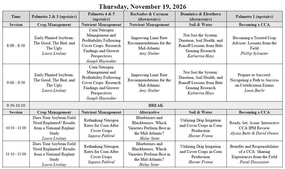 MACMS26 Thursday